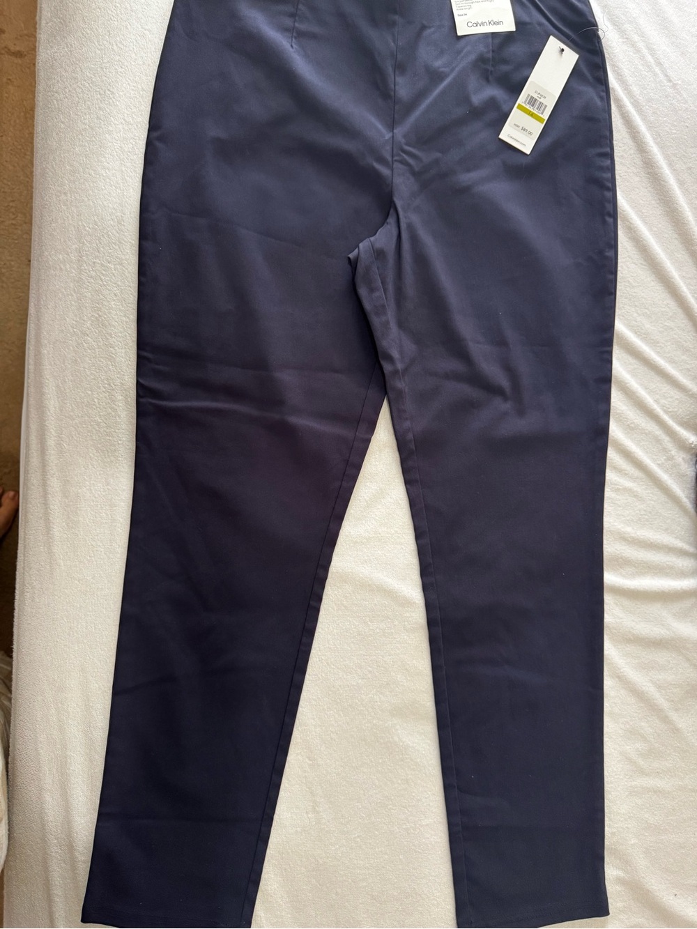 Calvin Klein Men's Navy Chinos - Slim Straight